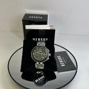 New Authentic VERSUS VERSACE Logo Gent Chrono Bracelet Watch